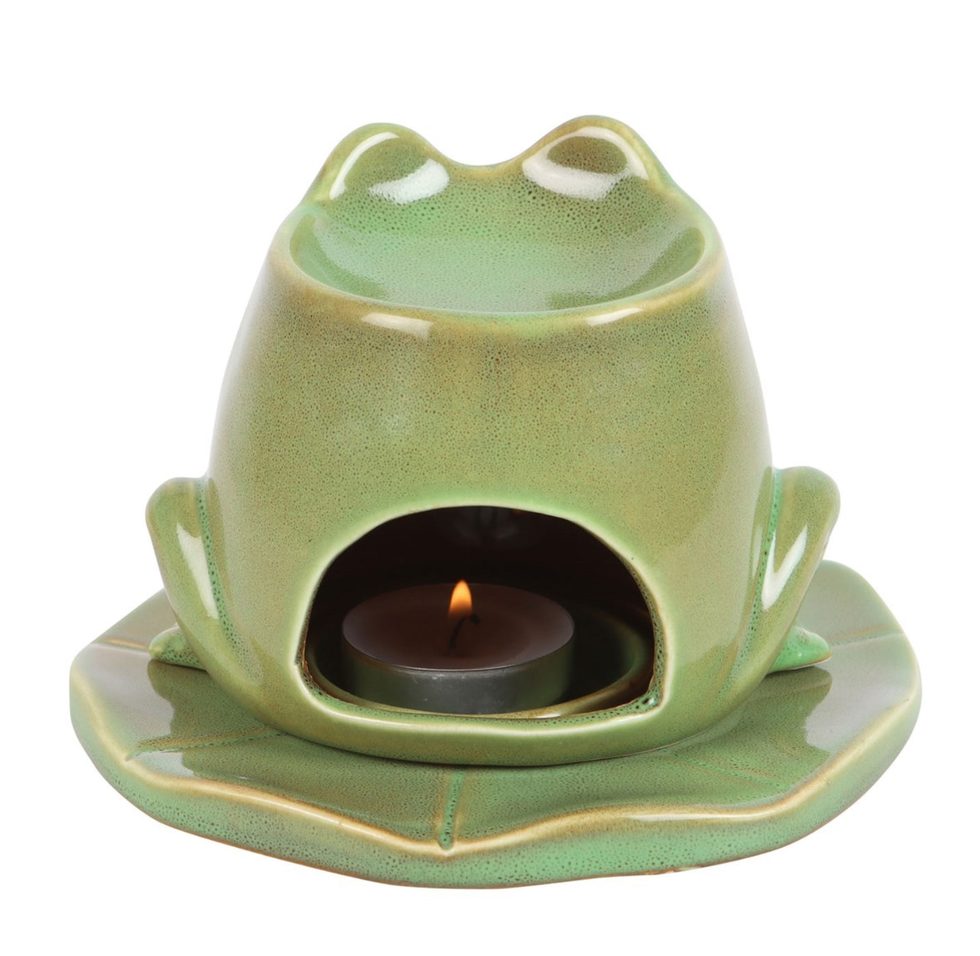 Frog on Lilly Pad  Oil Burner