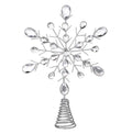 Silver Metal Snowflake Tree Topper
