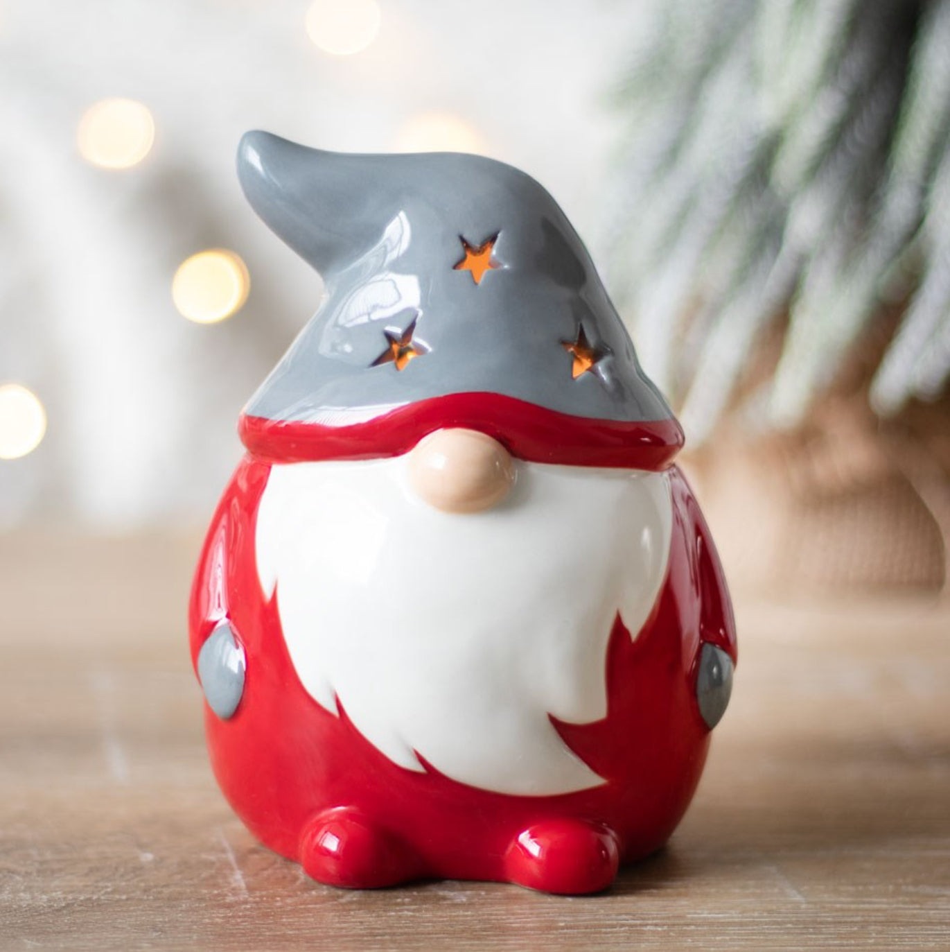 Christmas Gonk tea light holder