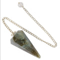 PENDULUM LABRADORITE WITH 6" CHAIN