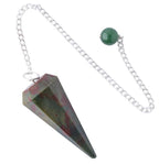 BLOODSTONE PENDULUM WITH 6" CHAIN