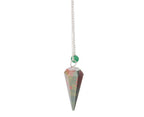 BLOODSTONE PENDULUM WITH 6" CHAIN
