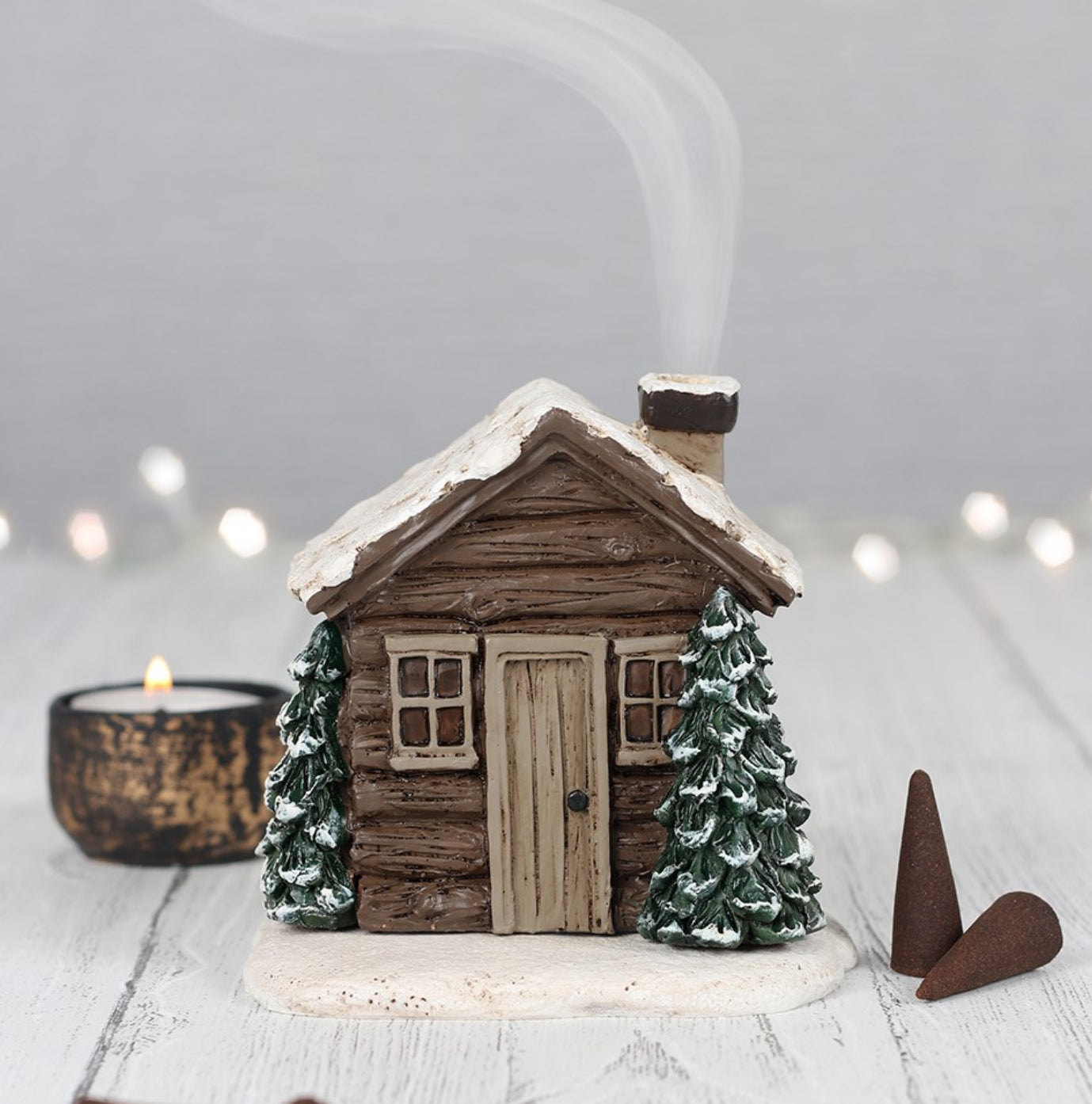 LOG CABIN INCENSE CONE BURNER