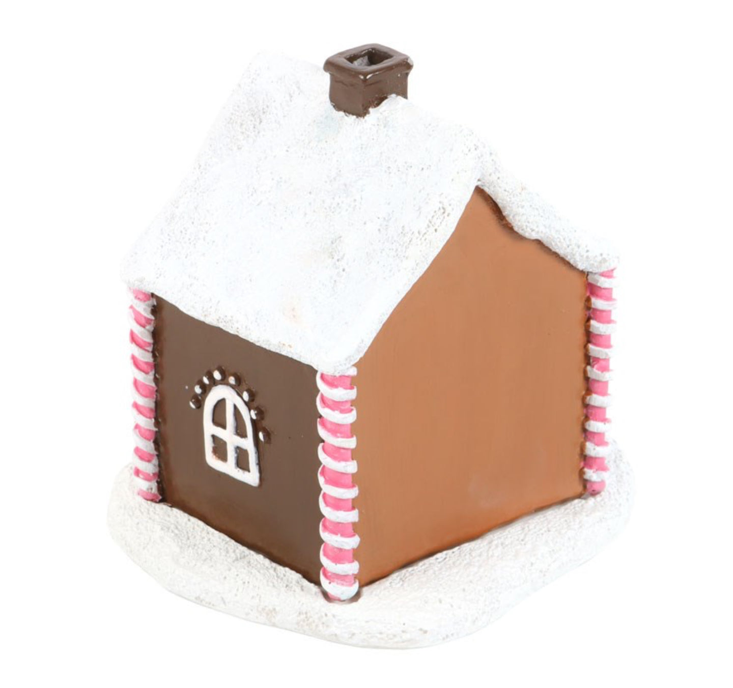 PINK GINGERBREAD HOUSE INCENSE CONE BURNER