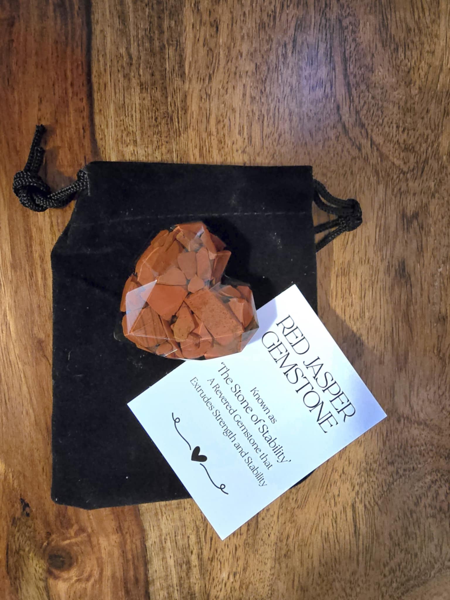 Red Jasper Gemstone Love Heart