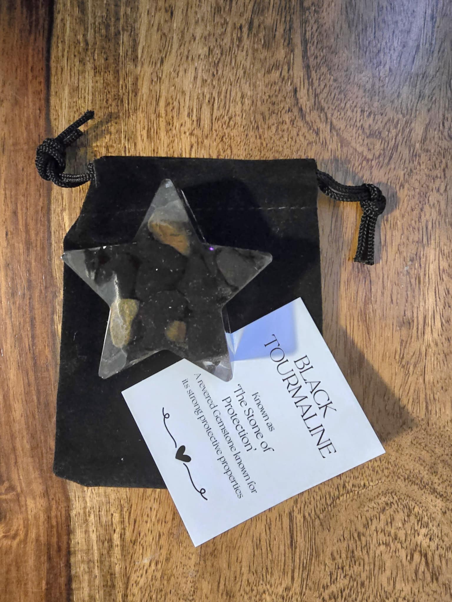 Black tourmaline stars