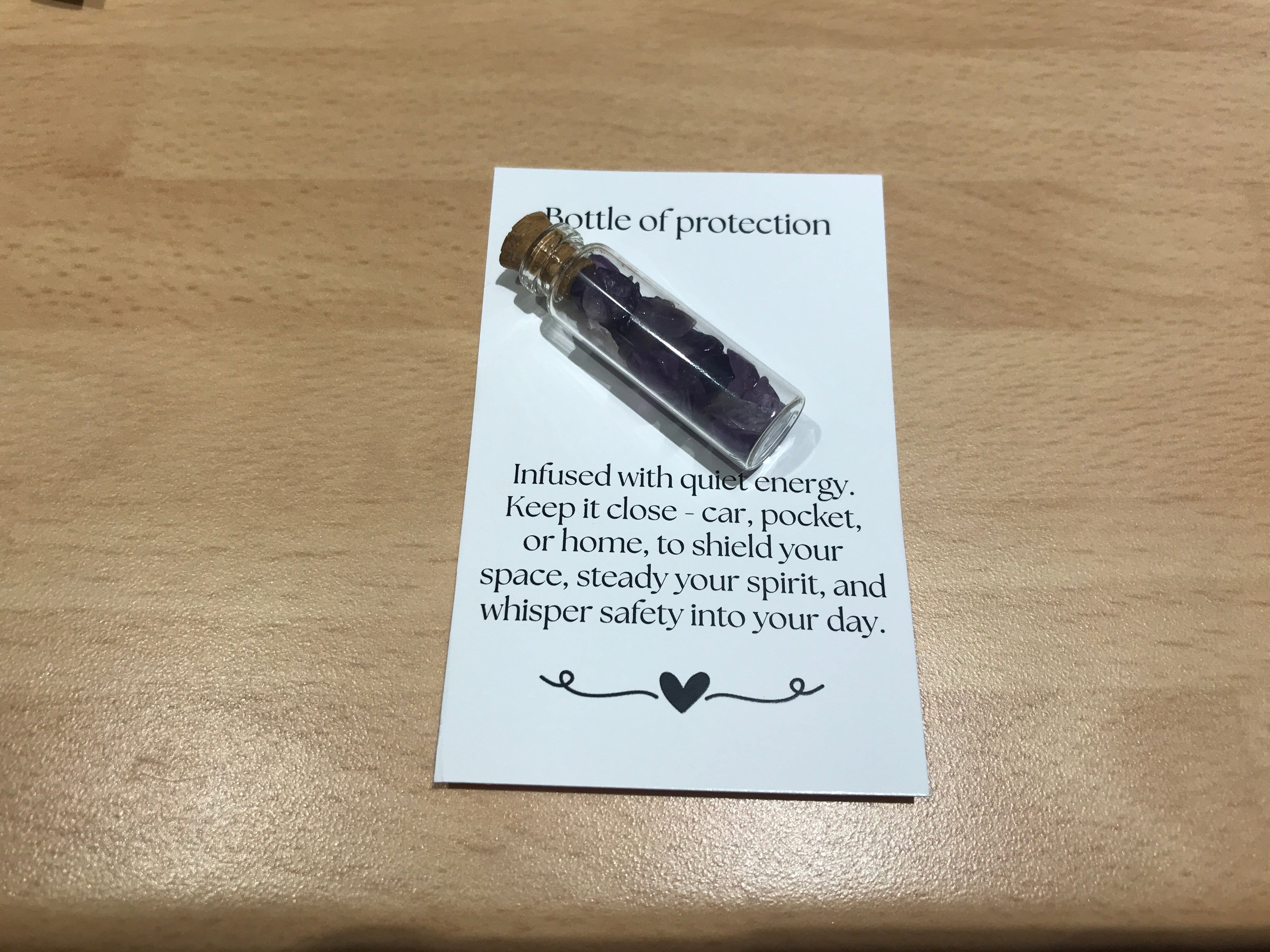 Bottle of Protection, Amethyst