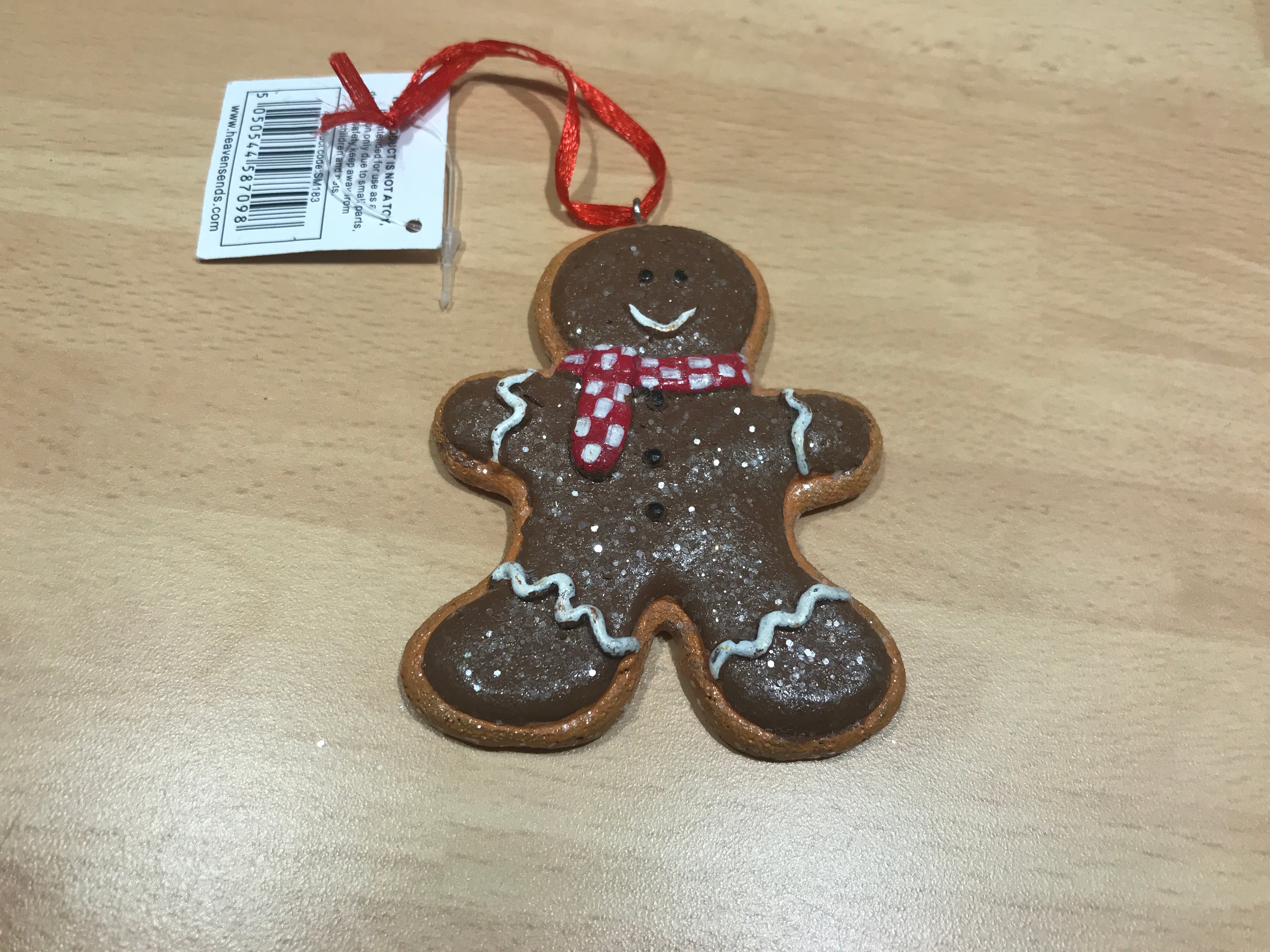 Christmas tree decoration, Gingerbread man.