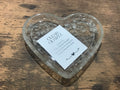 Love heart, trinket dish Clear Quotes.