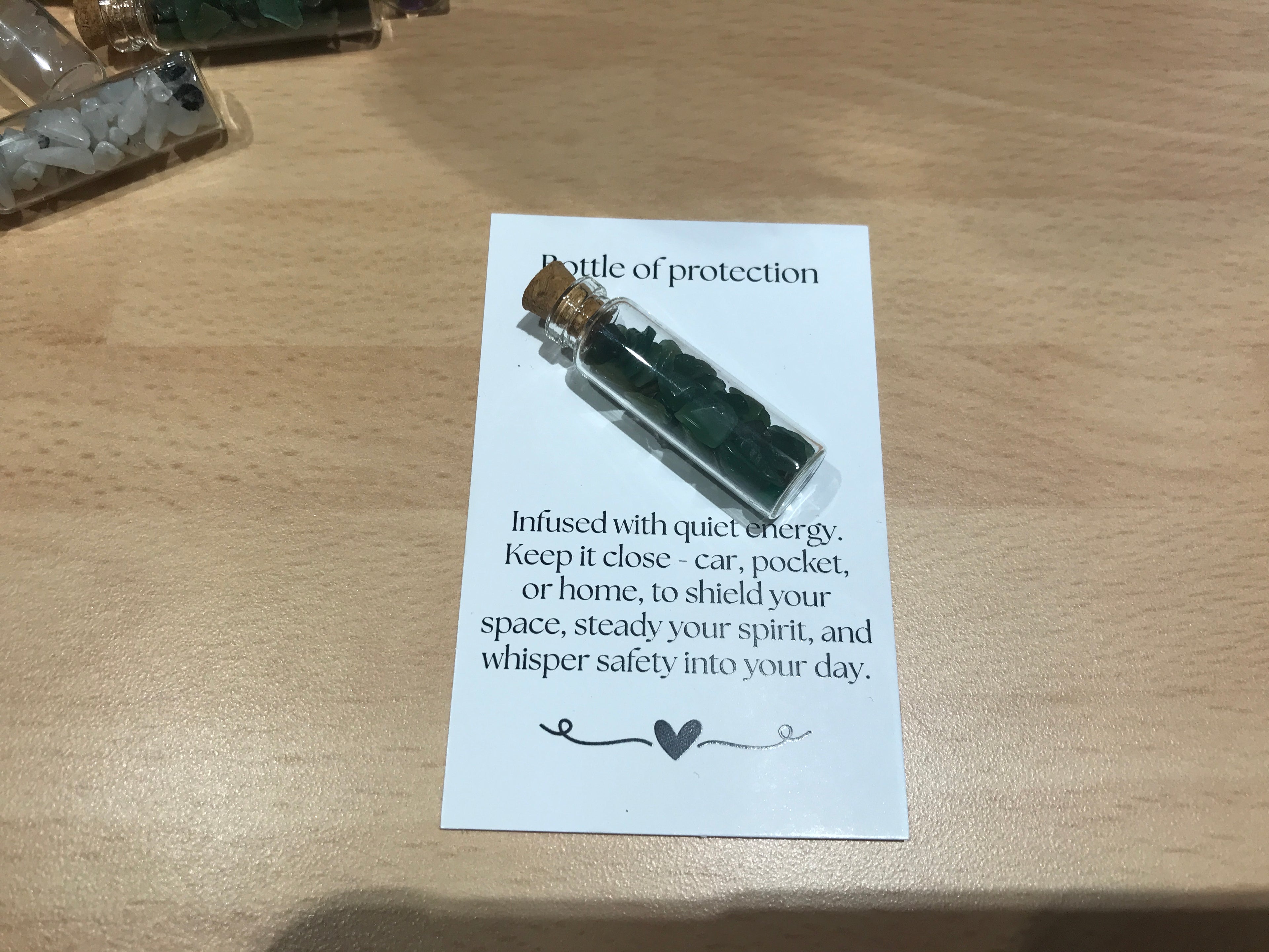 Bottle of Protection, Green Aventurine