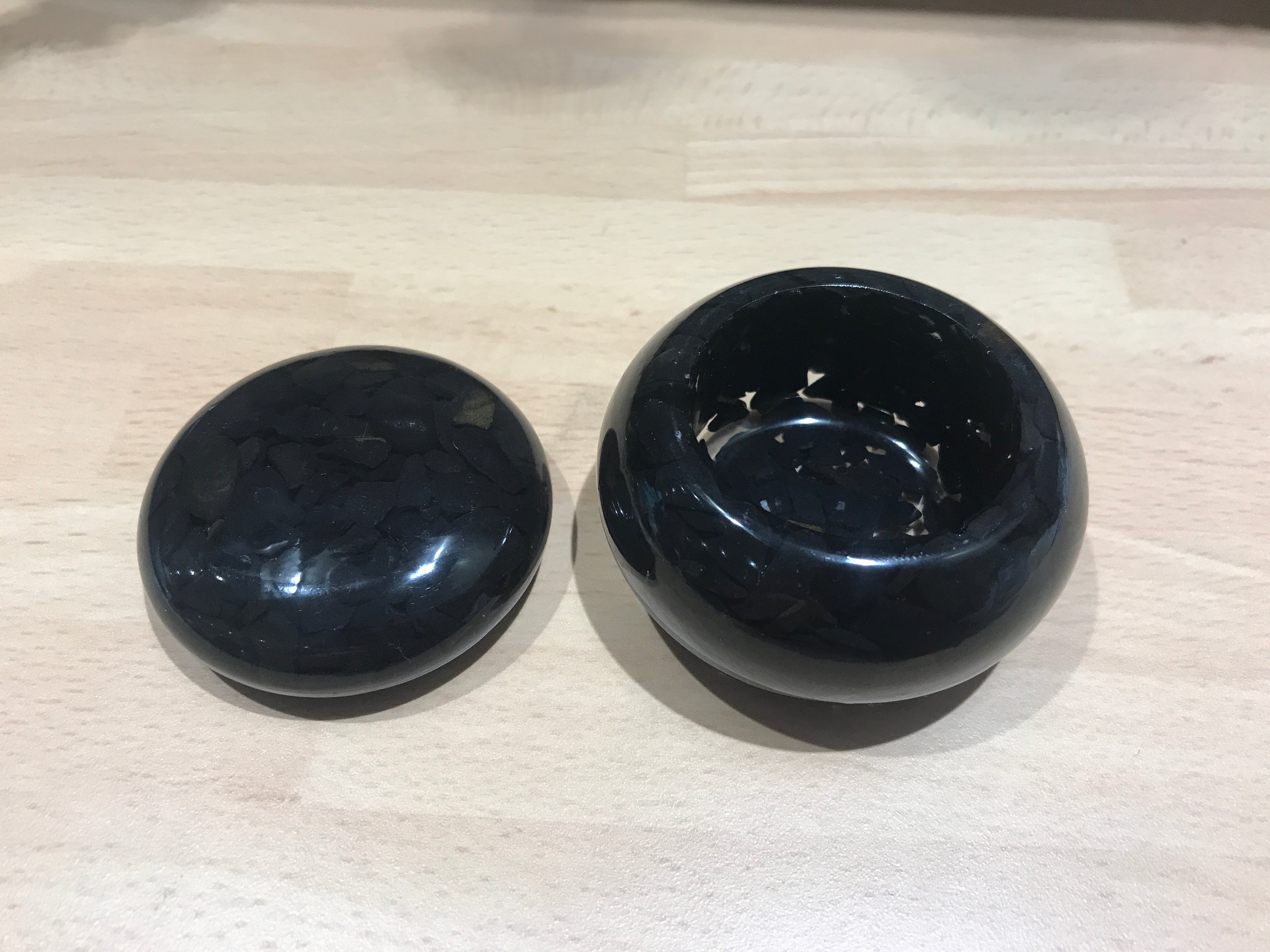 Black Tourmaline Crystal Pot