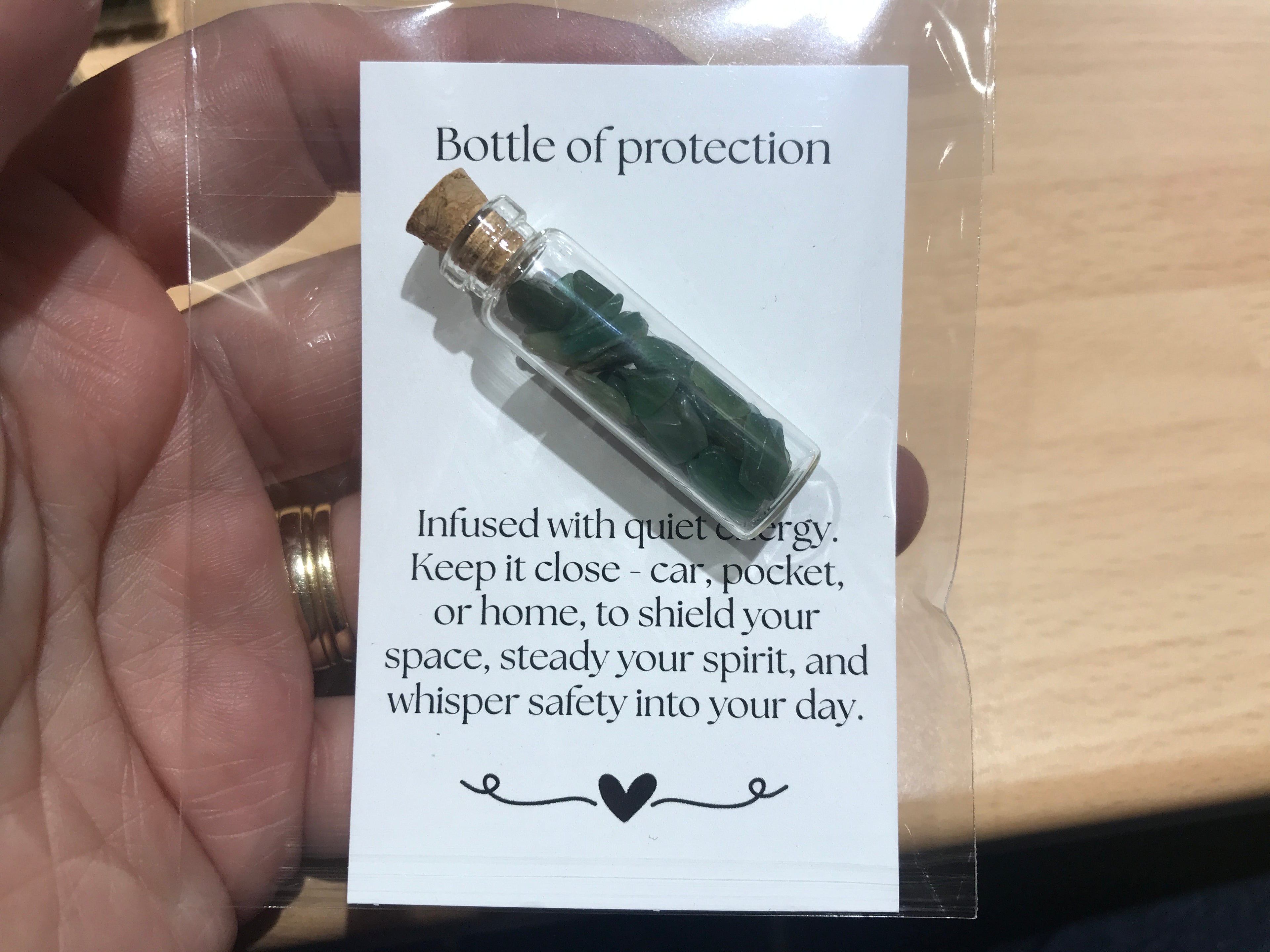 Bottle of Protection, Green Aventurine