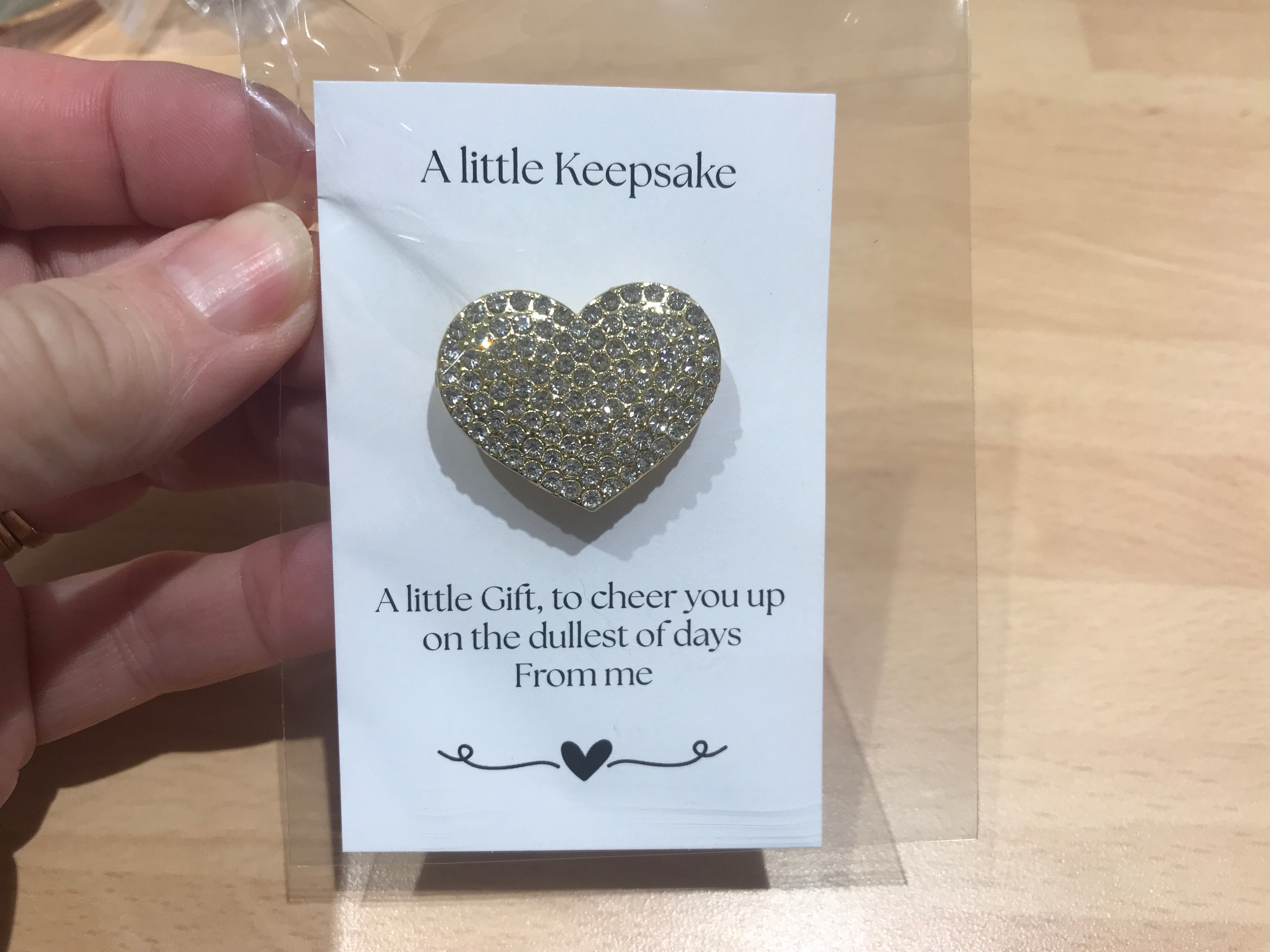 A Little Keepsake Gold Heart Brooch