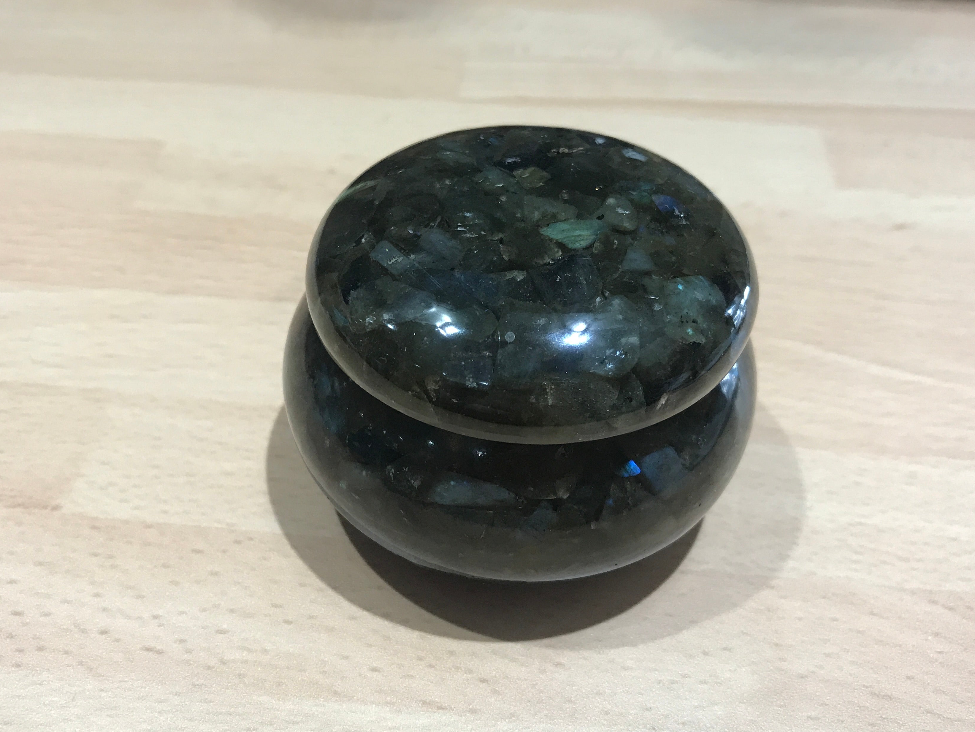 Labradorite Crystal Pot