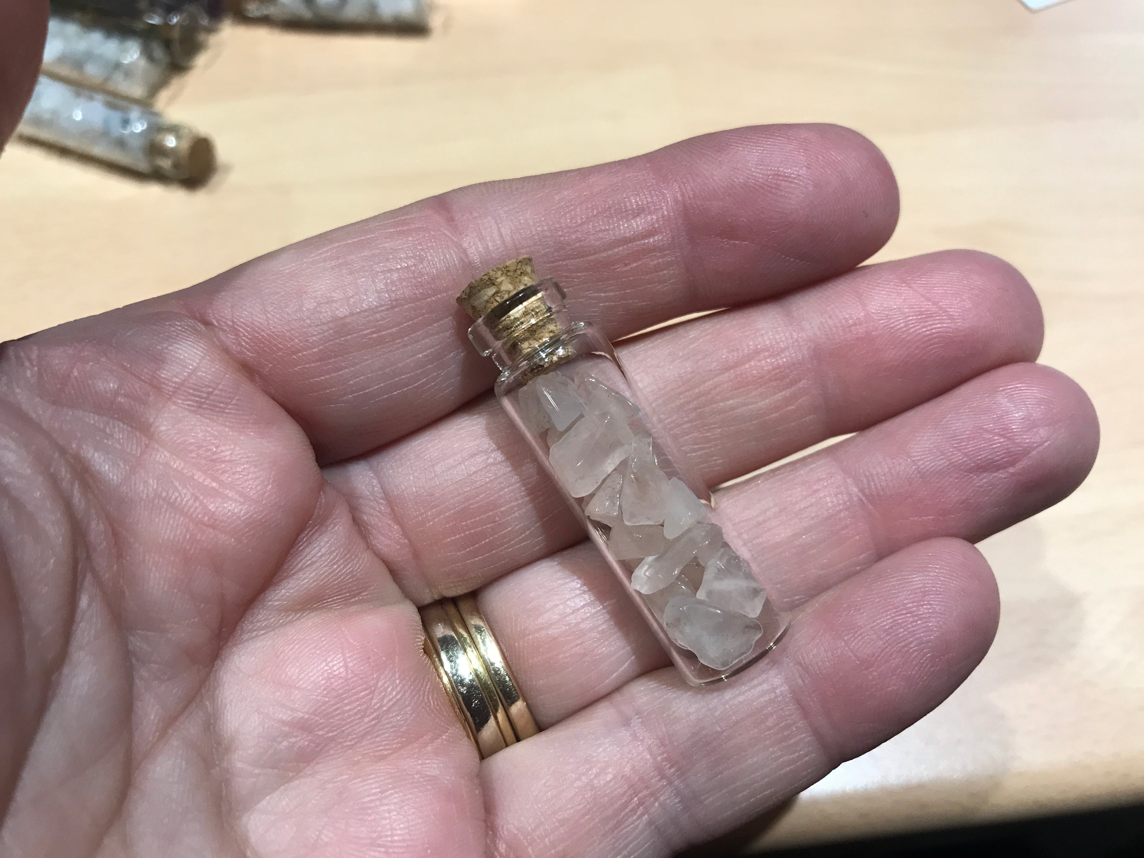 Bottle of Protection, Rose Quartz