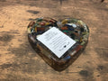 Love heart trinket dish mixed natural gemstones