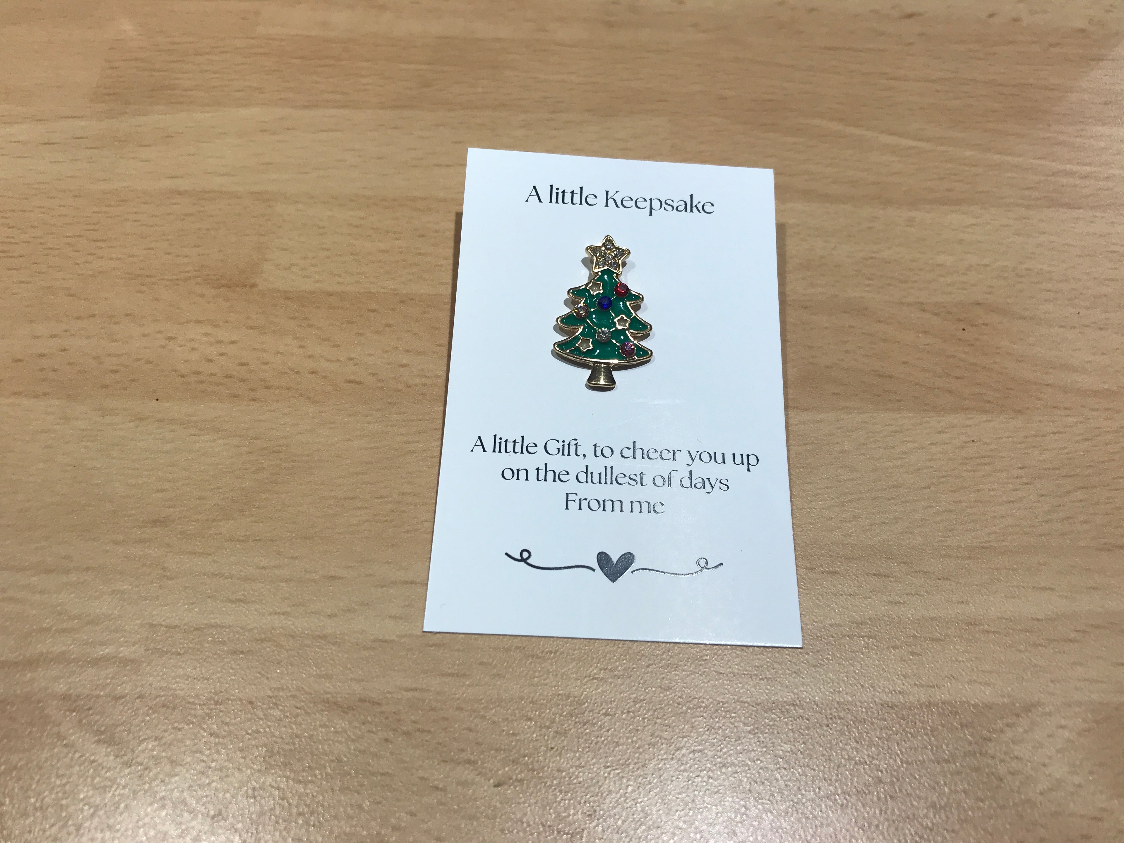 A Little Keepsake Christmas Tree Brooch