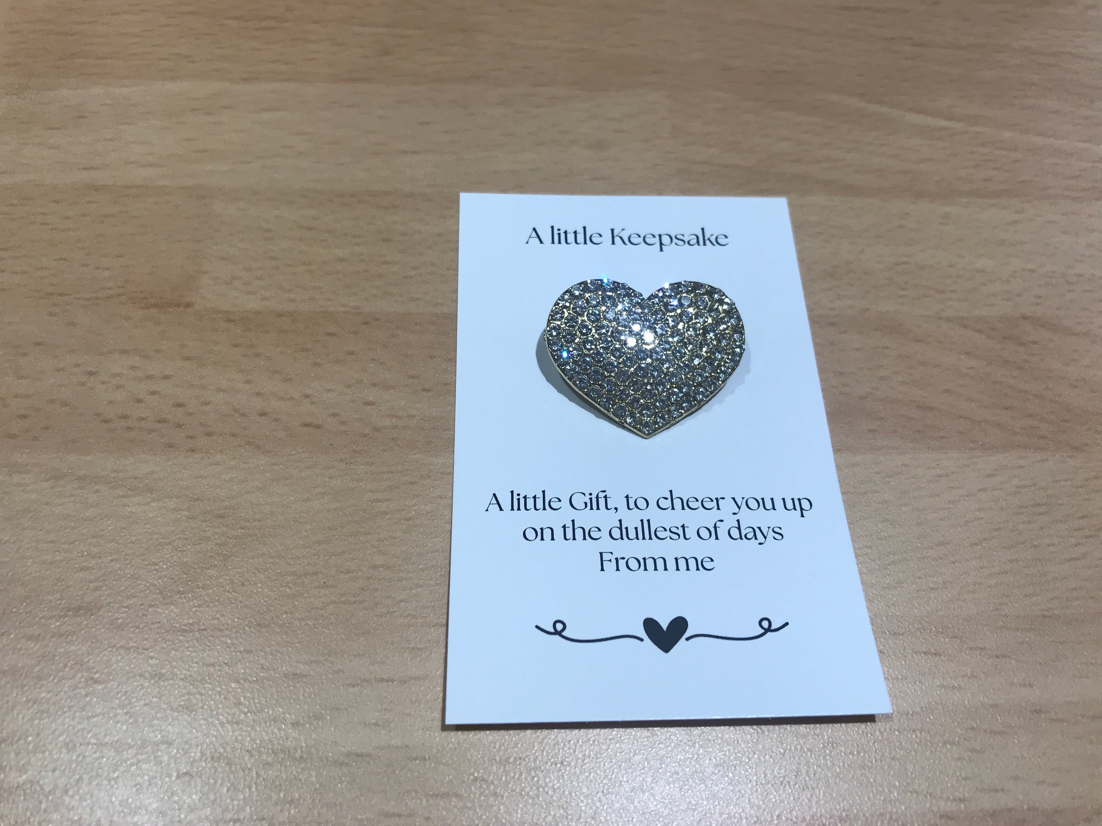 A Little Keepsake Gold Heart Brooch