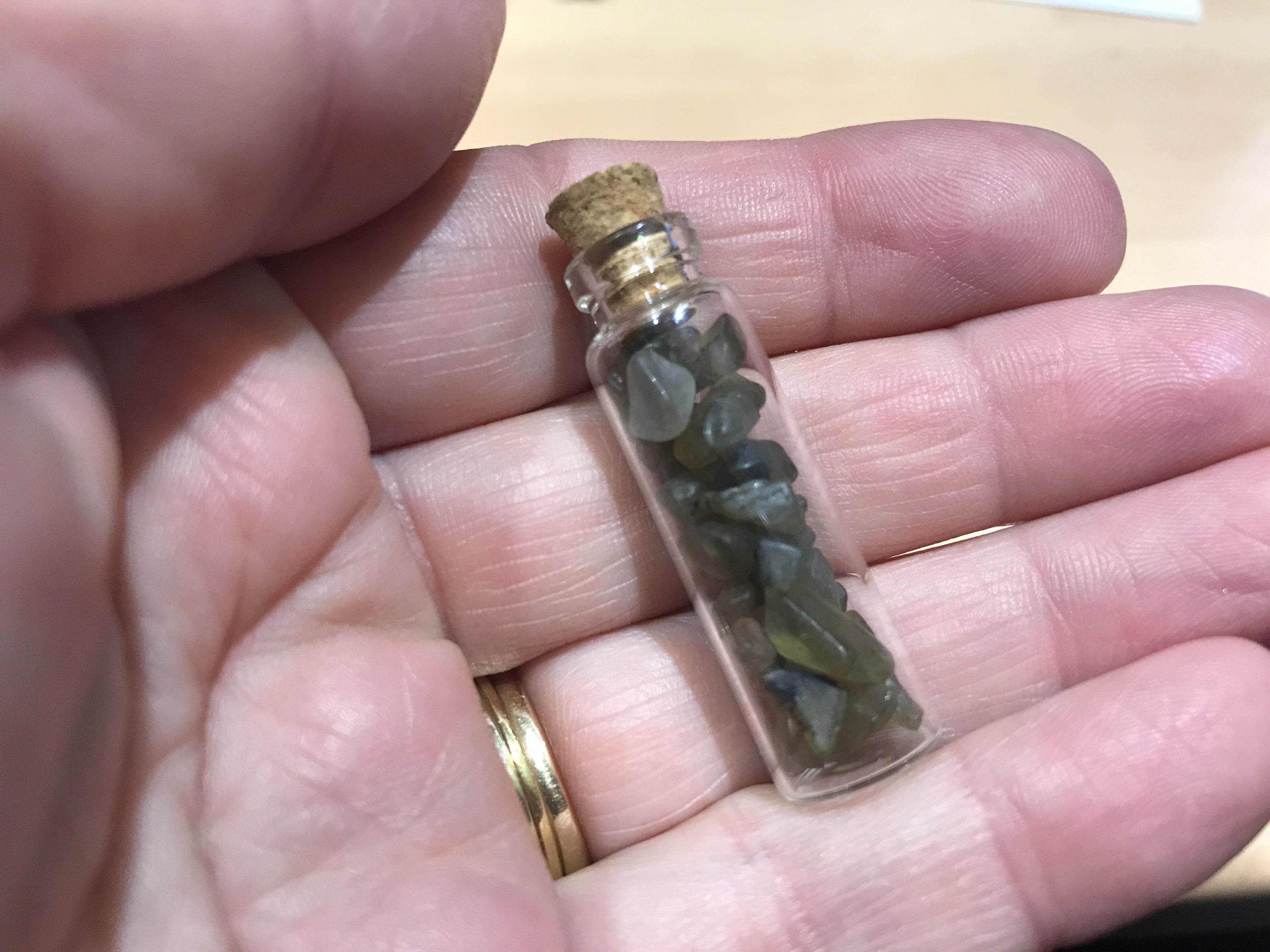 Bottle of Protection, Labradorite