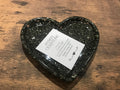 Love heart, trinket dish Pyrite.