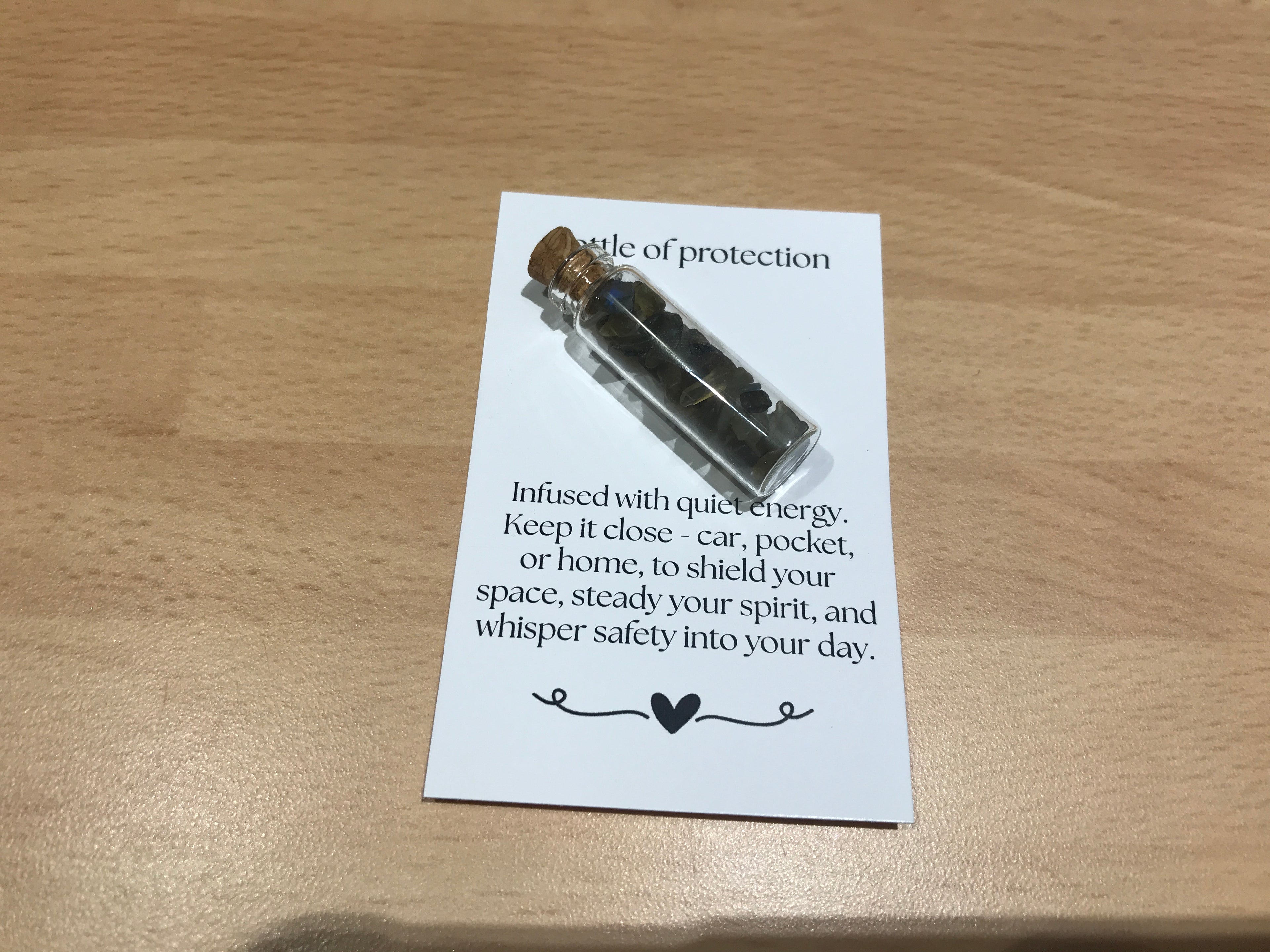 Bottle of Protection, Labradorite