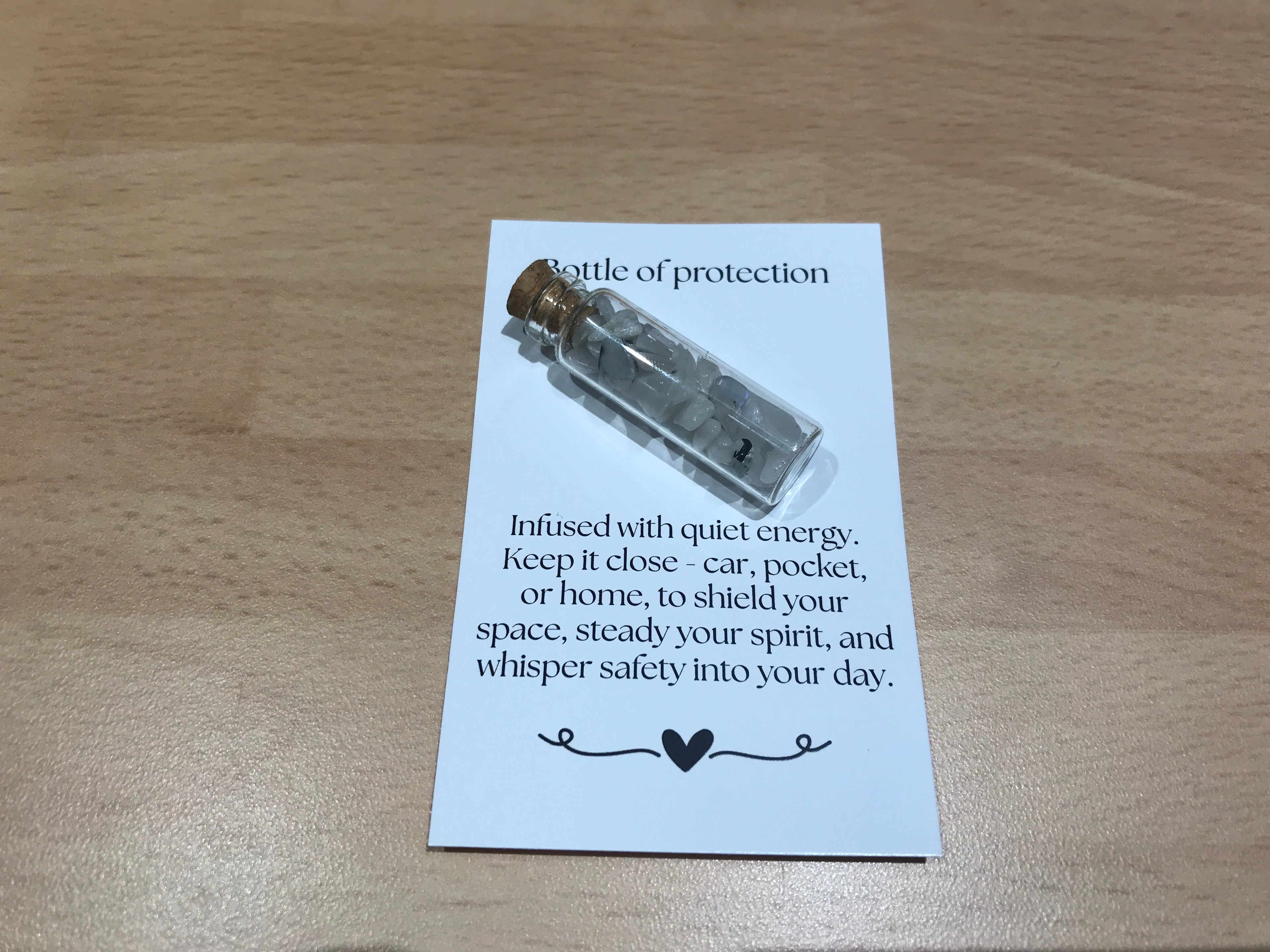 Bottle of Protection, Rainbow Moonstone