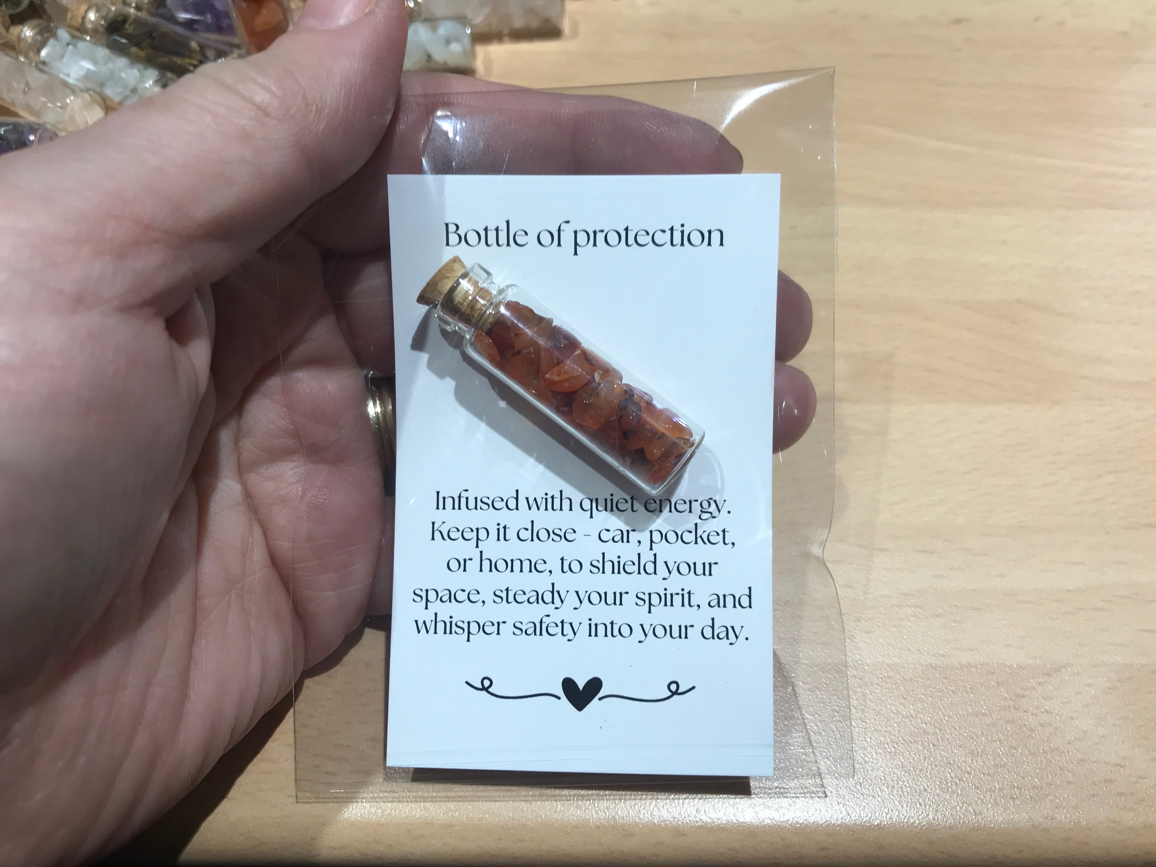 Bottle of Protection, Carnelian