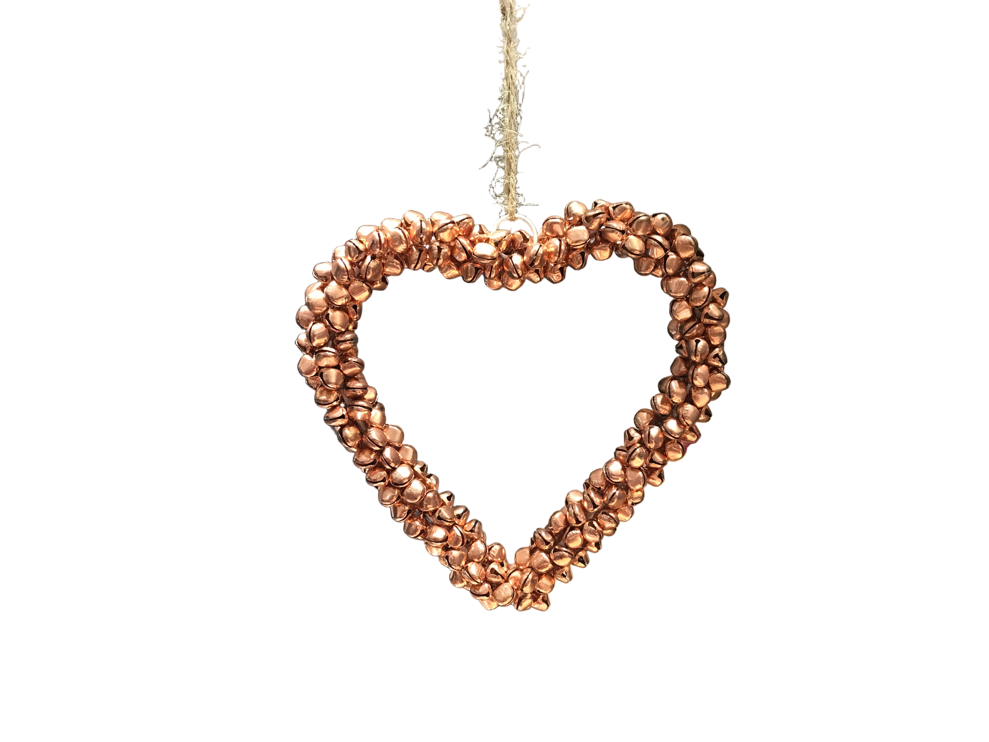 Copper Bell Heart Decoration