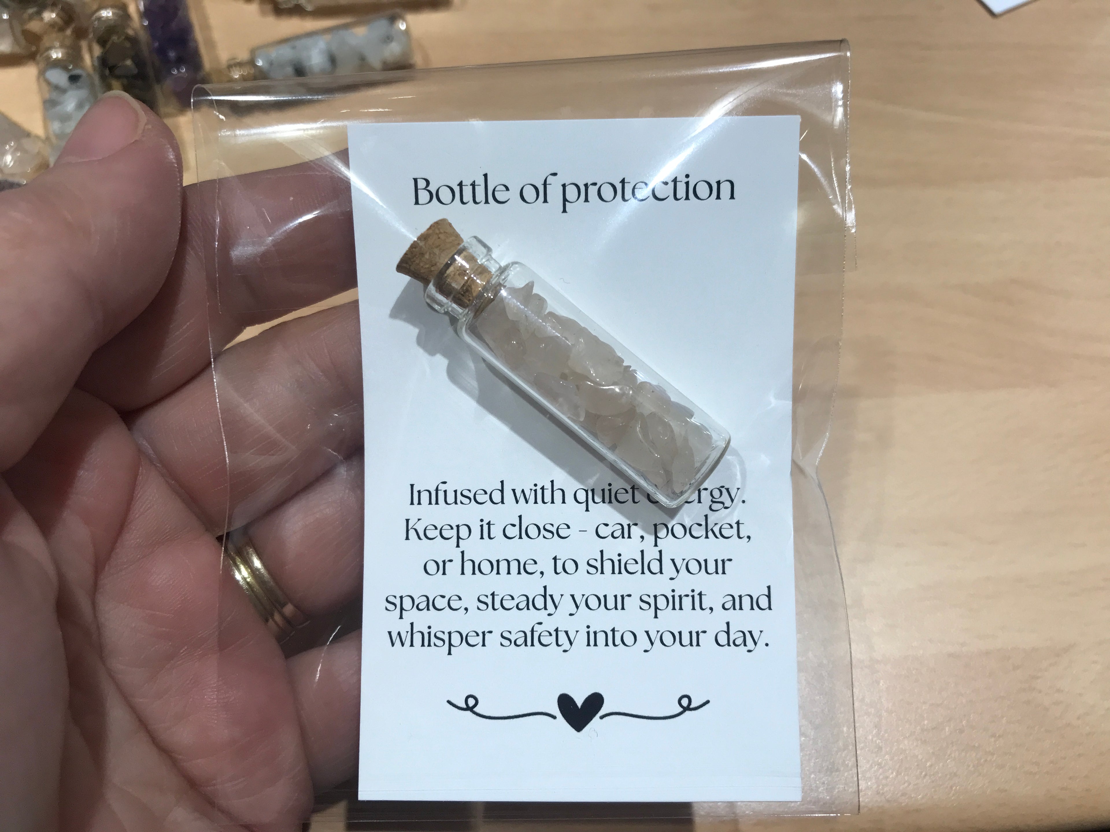 Bottle of Protection, Rose Quartz